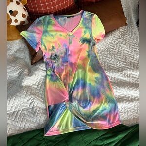 SHEIN Multicolor Tie-Dye Top